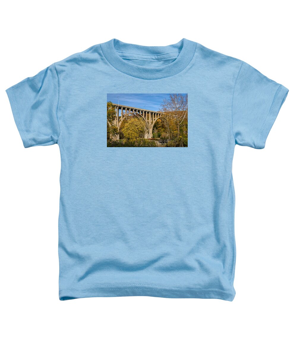 Brecksville-northfield High Level Bridge Toddler T-Shirt featuring the photograph Brecksville - Northfield Bridge by Steve L'Italien