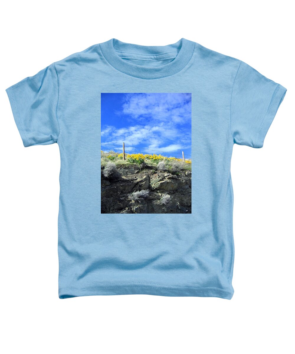 Sunflowers Toddler T-Shirt featuring the photograph British Columbia Sunflowers by Will Borden