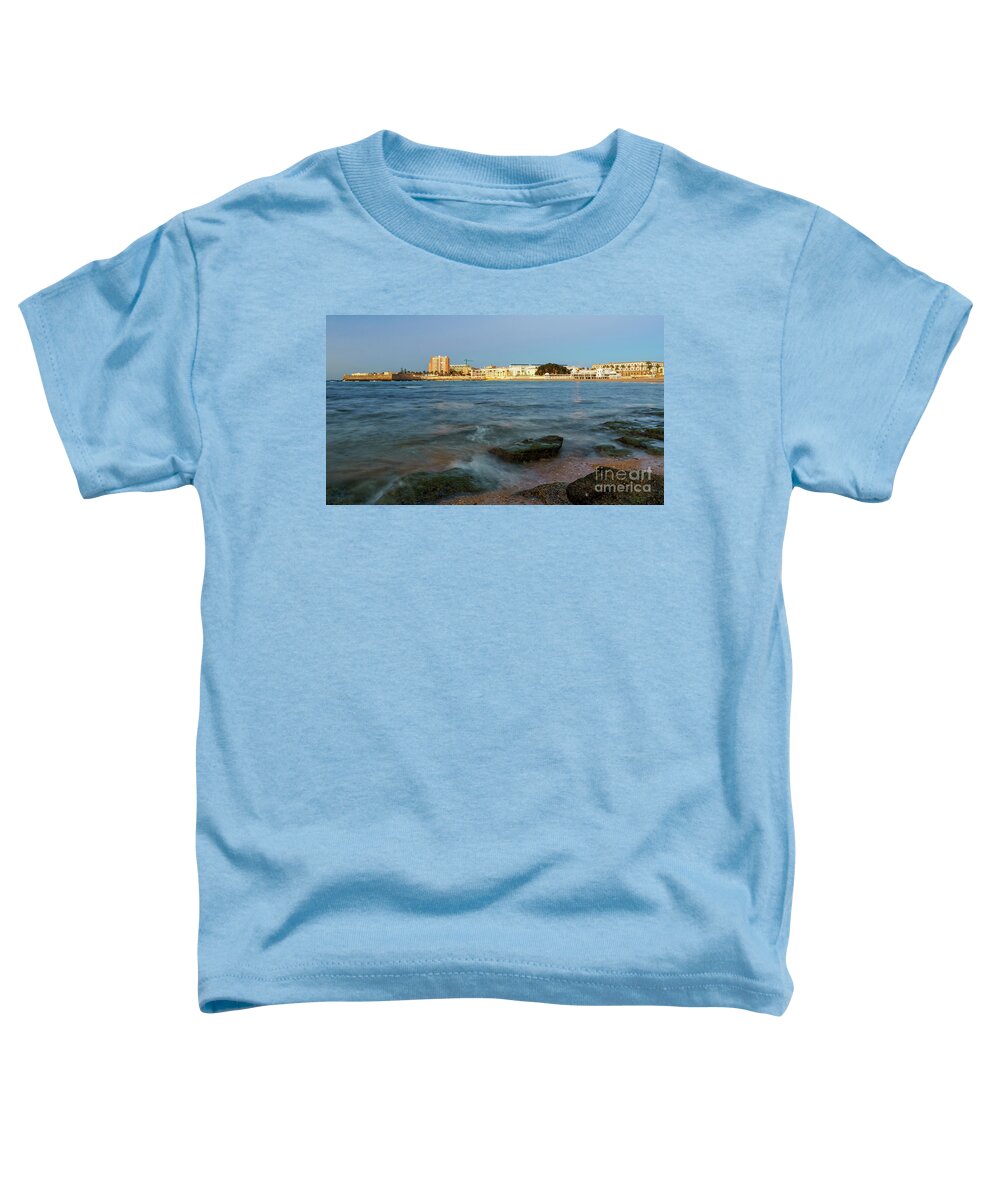 Coast Toddler T-Shirt featuring the photograph Caleta Beach and Spa Cadiz Spain by Pablo Avanzini