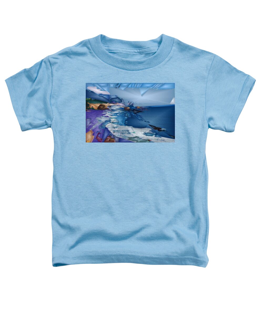 Art Toddler T-Shirt featuring the digital art Cannon Beach by Jon Glaser