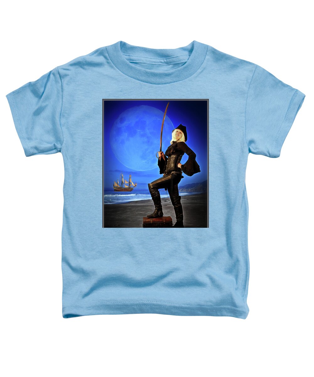 Pirate Toddler T-Shirt featuring the photograph Captain Crystal by Jon Volden