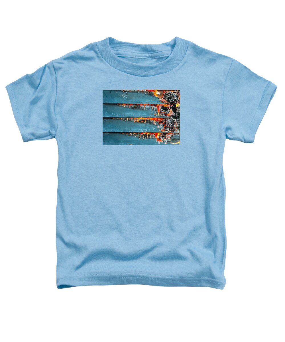 Fire Toddler T-Shirt featuring the photograph Charred Remains by Todd Klassy