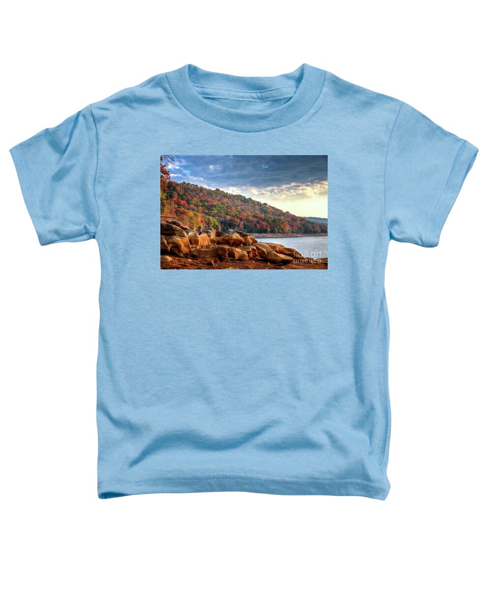 Lake Toddler T-Shirt featuring the photograph Cherokee Lake Color II by Douglas Stucky