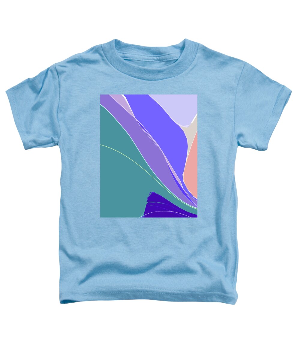 Abstract Toddler T-Shirt featuring the digital art Crevice by Gina Harrison
