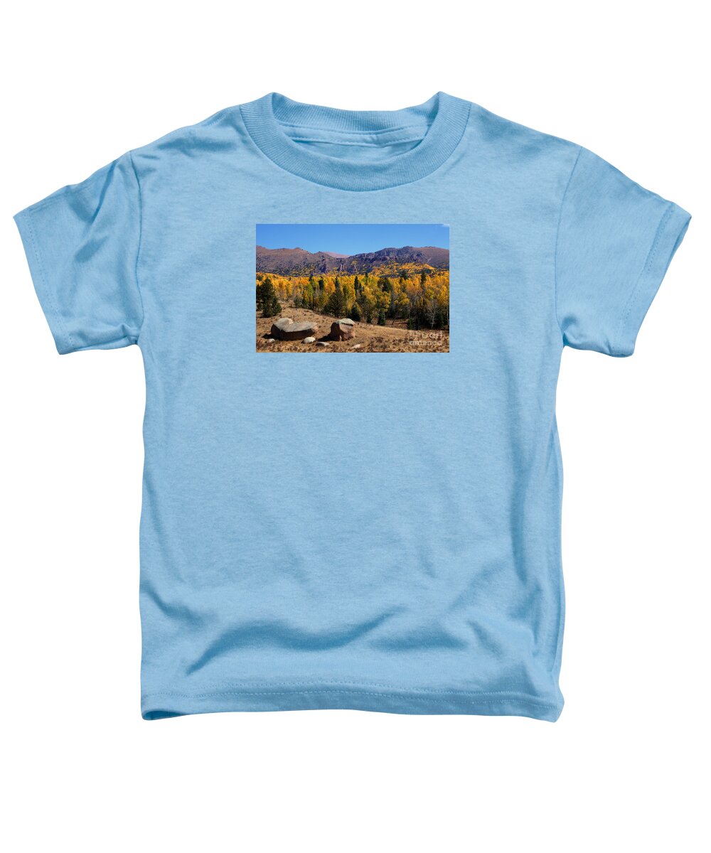 Autumn Colors Toddler T-Shirt featuring the photograph Cripple Creek Gold Strike by Jim Garrison