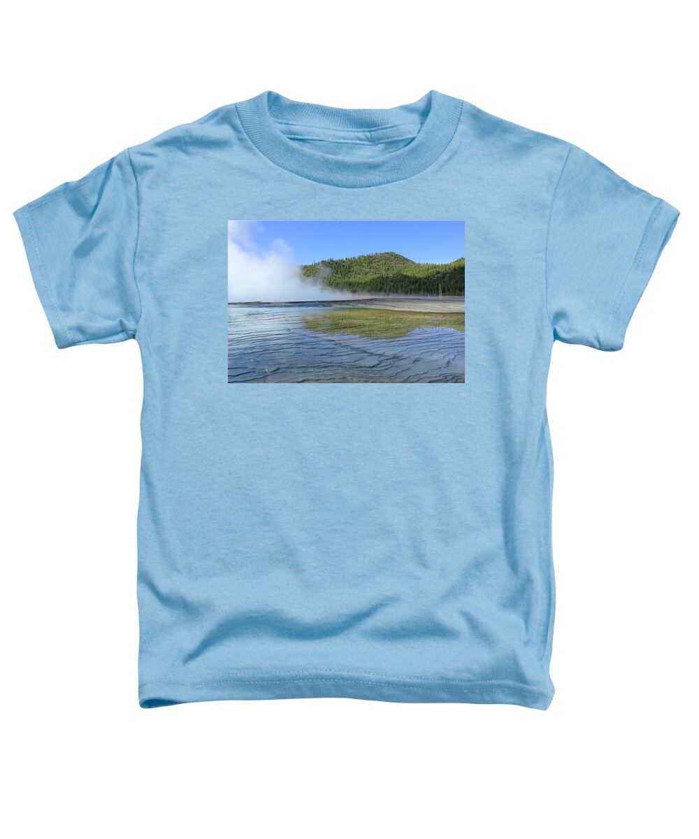 Reflection Toddler T-Shirt featuring the photograph D09127 Reflection in Grand Prismatic Spring by Ed Cooper Photography