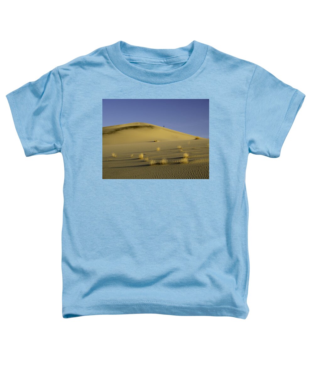 Sand Toddler T-Shirt featuring the photograph Death Valley Sand dune at sunset by Martin Gollery