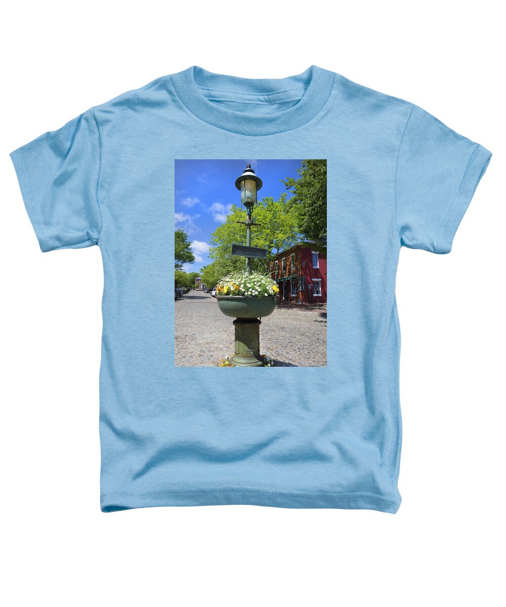 Downtown Nantucket Toddler T-Shirt featuring the photograph Downtown Nantucket by Carlos Diaz