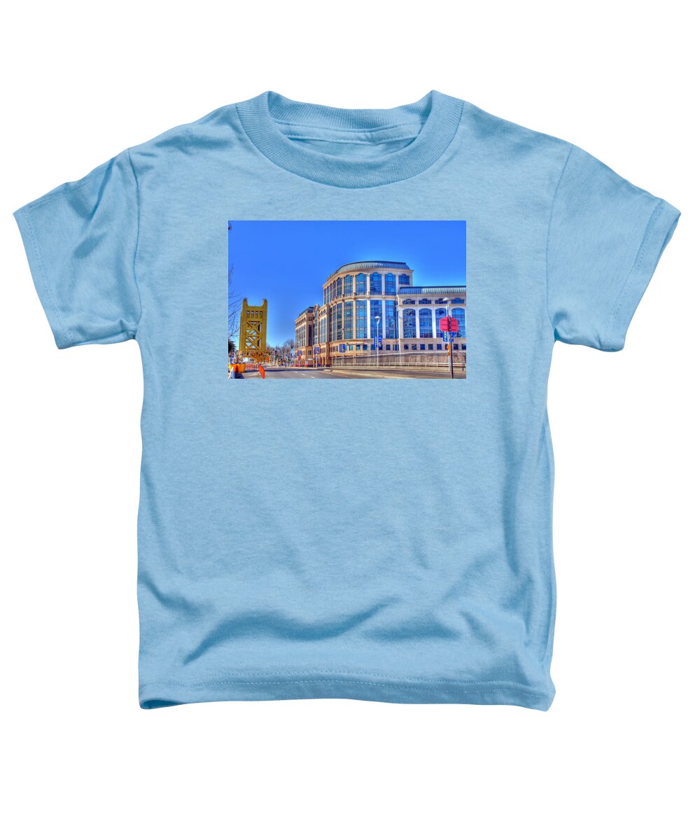 Hdr Toddler T-Shirt featuring the photograph Drexel University with Tower Bridge by Randy Wehner