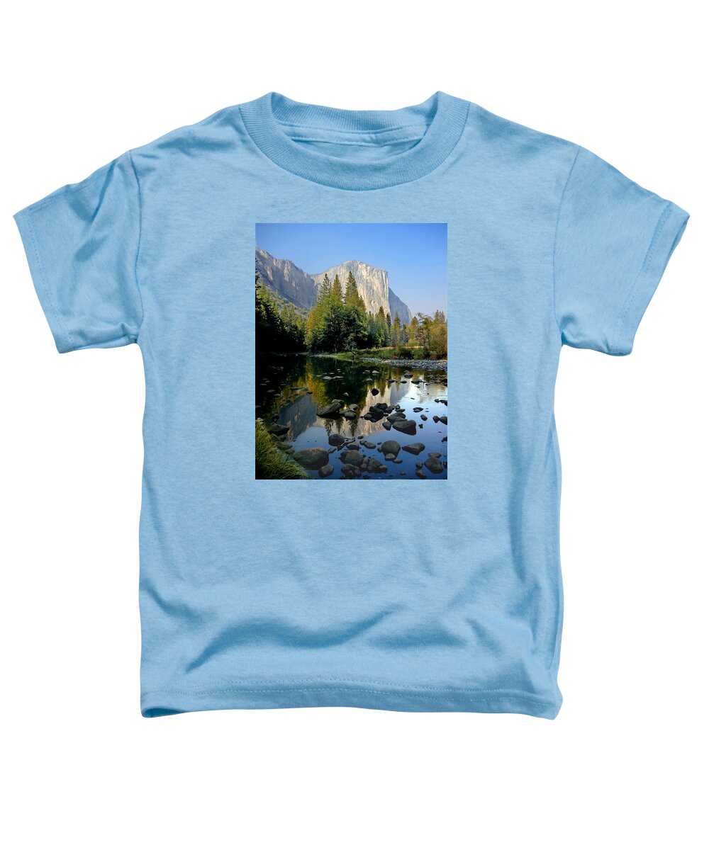 Yosemite Toddler T-Shirt featuring the photograph El Cap Reflect by Matthew by Ed Cooper Photography