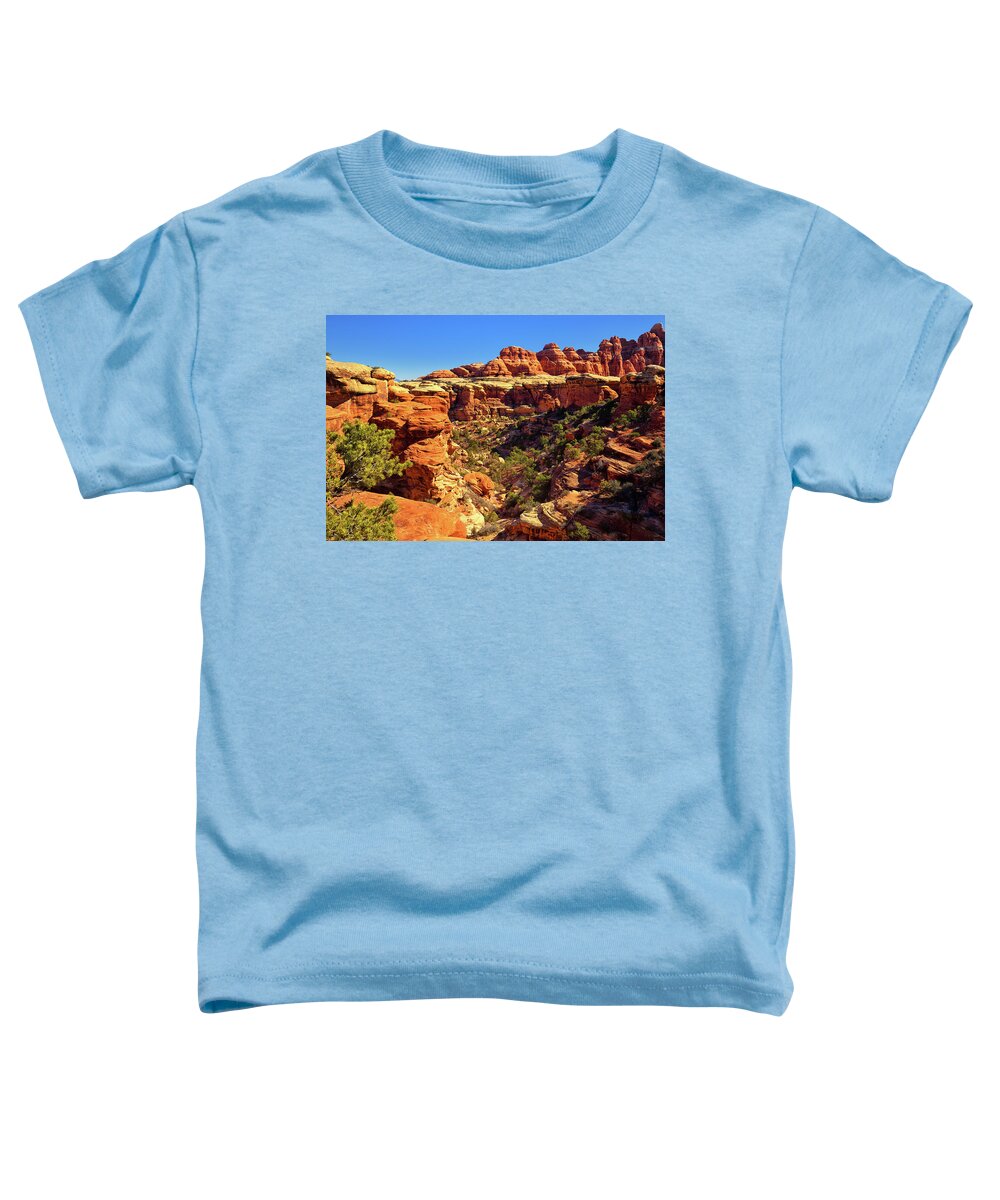 The Needles Toddler T-Shirt featuring the photograph Elephant Canyon by Greg Norrell