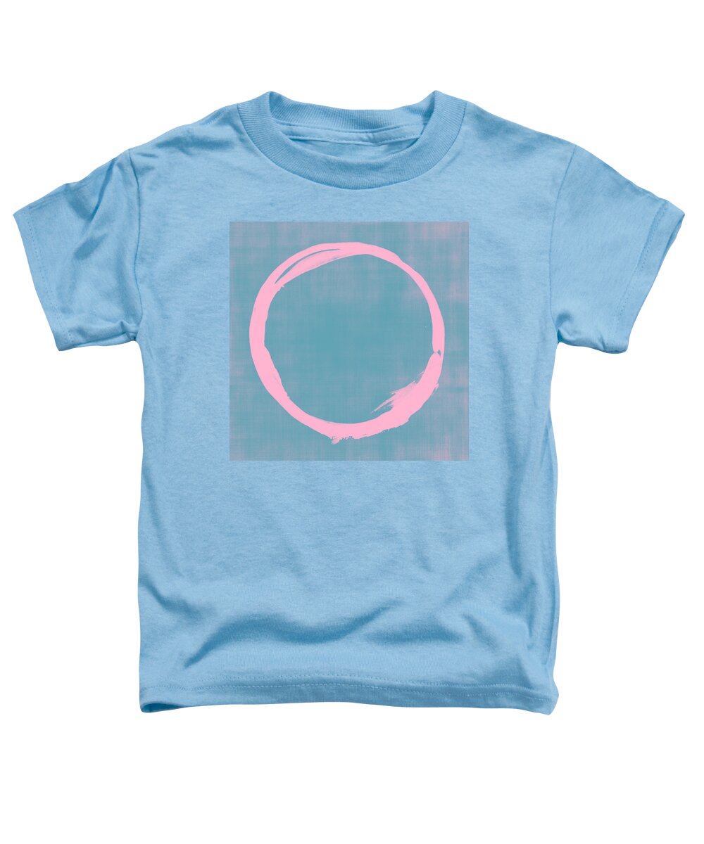Pink Toddler T-Shirt featuring the painting Enso 3 by Julie Niemela