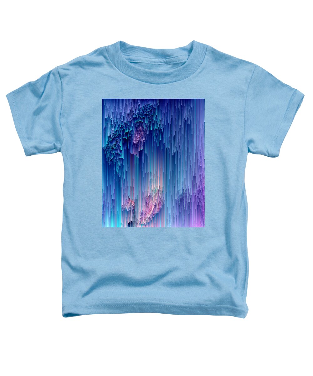 Glitch Toddler T-Shirt featuring the digital art Fairy Glitches - Pixel Art by Jennifer Walsh