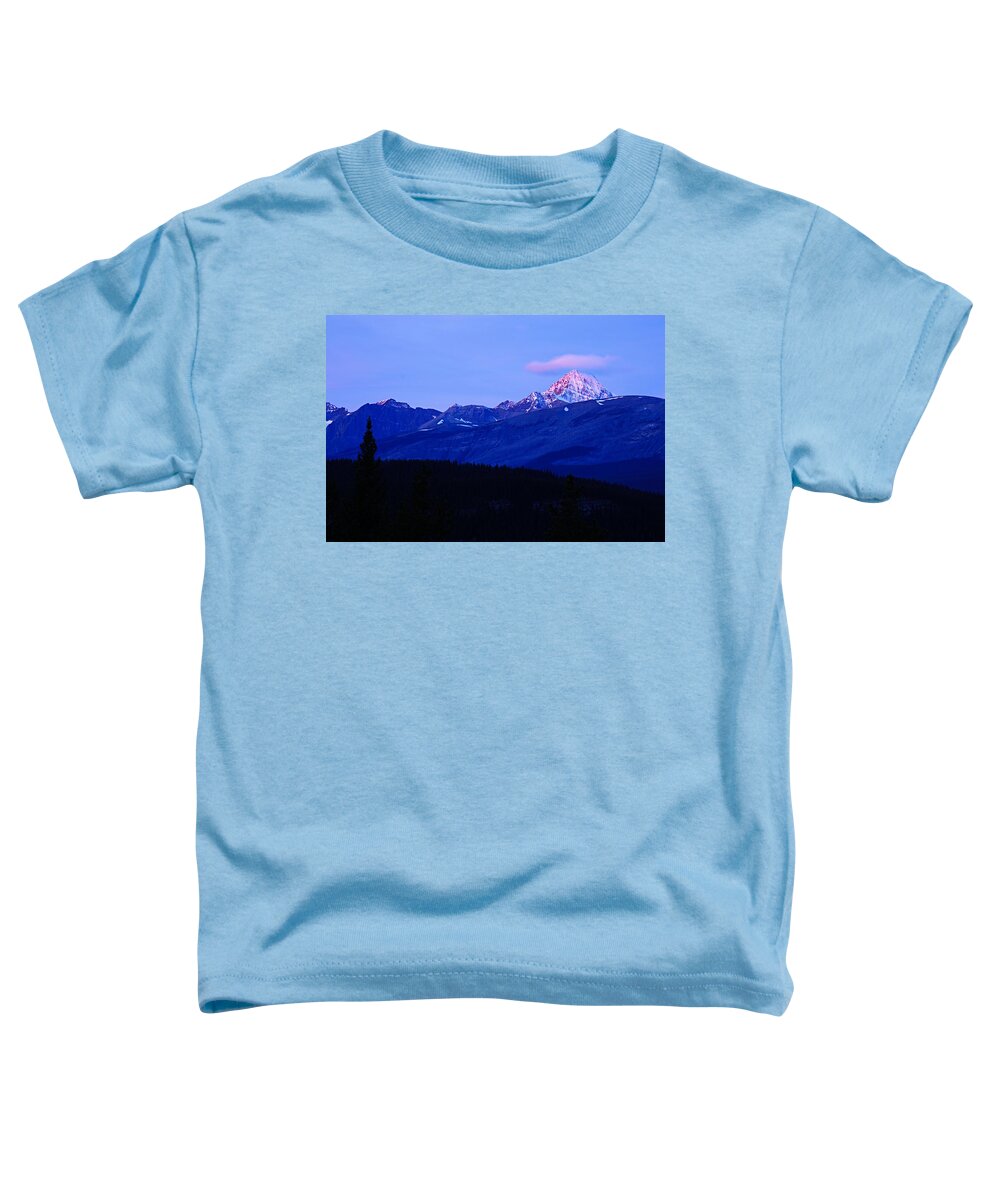 Jasper National Park Toddler T-Shirt featuring the photograph First Light by Larry Ricker