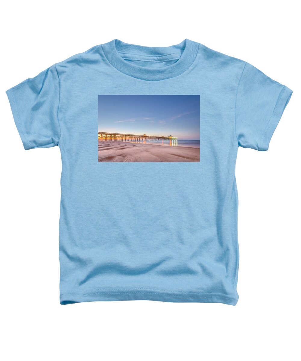Sunrise Toddler T-Shirt featuring the photograph Folly Beach Sunrise by John Kirkland