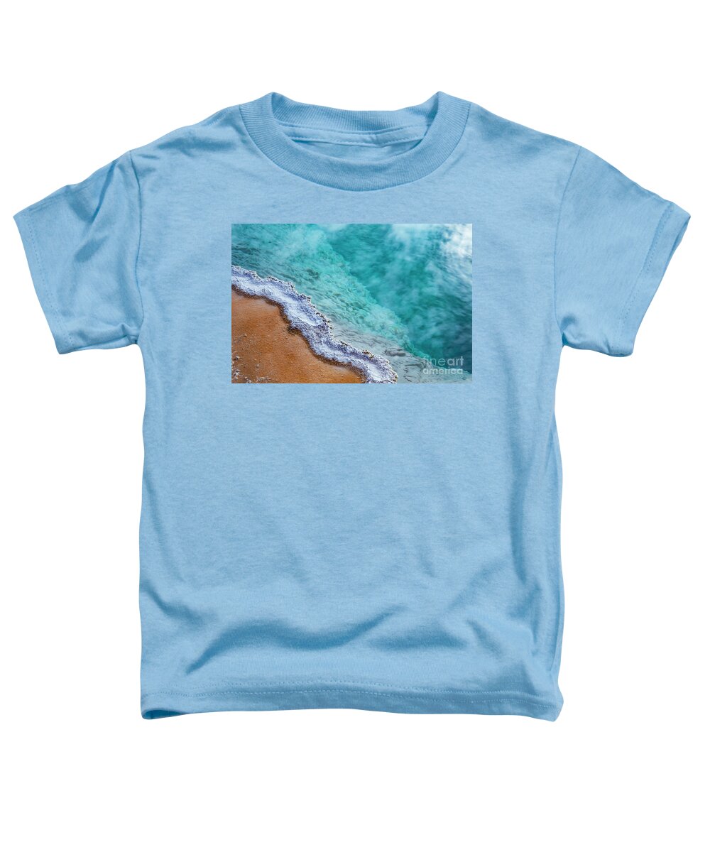 Yellowstone National Park Toddler T-Shirt featuring the photograph Geyser Pool by Bob Phillips
