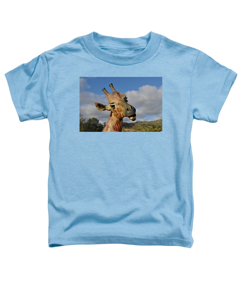  Toddler T-Shirt featuring the photograph Giraffe by Bridgette Gomes