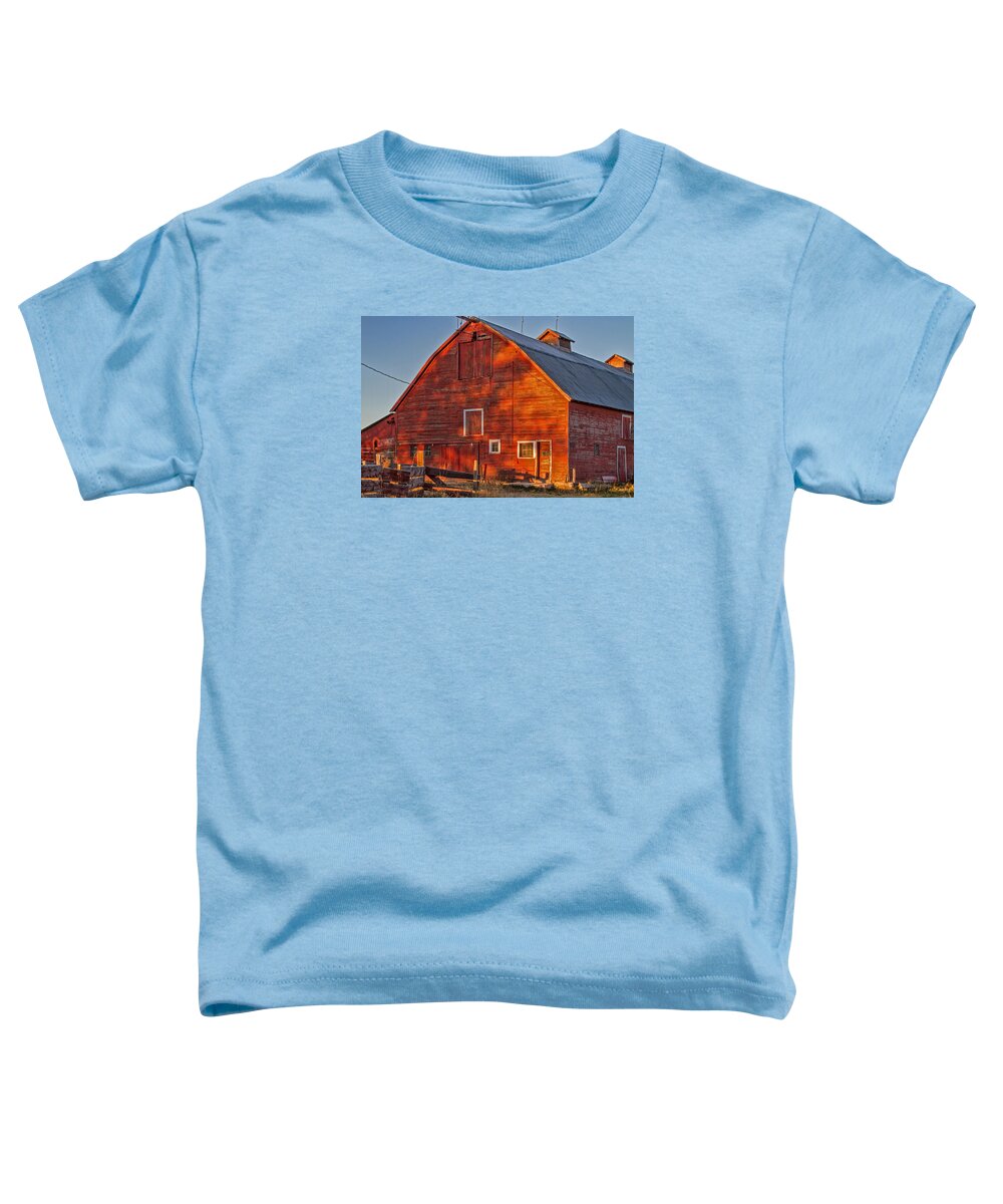 Barn Toddler T-Shirt featuring the photograph Grand Old Barn by Alana Thrower