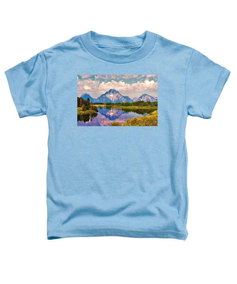 Grand Teton Toddler T-Shirt featuring the photograph Grand Teton by Lisa Dunn