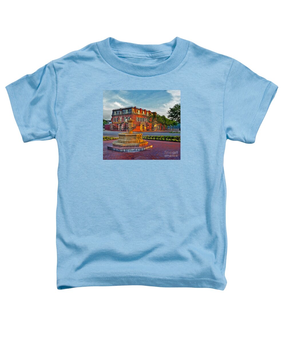 Hermannhof Festhalle Toddler T-Shirt featuring the digital art Hermannhof Festhalle by William Fields