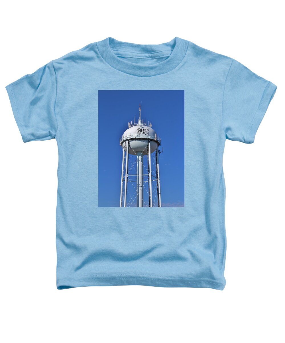 Water Tower Toddler T-Shirt featuring the photograph Holden Beach Water Tower by Cynthia Guinn