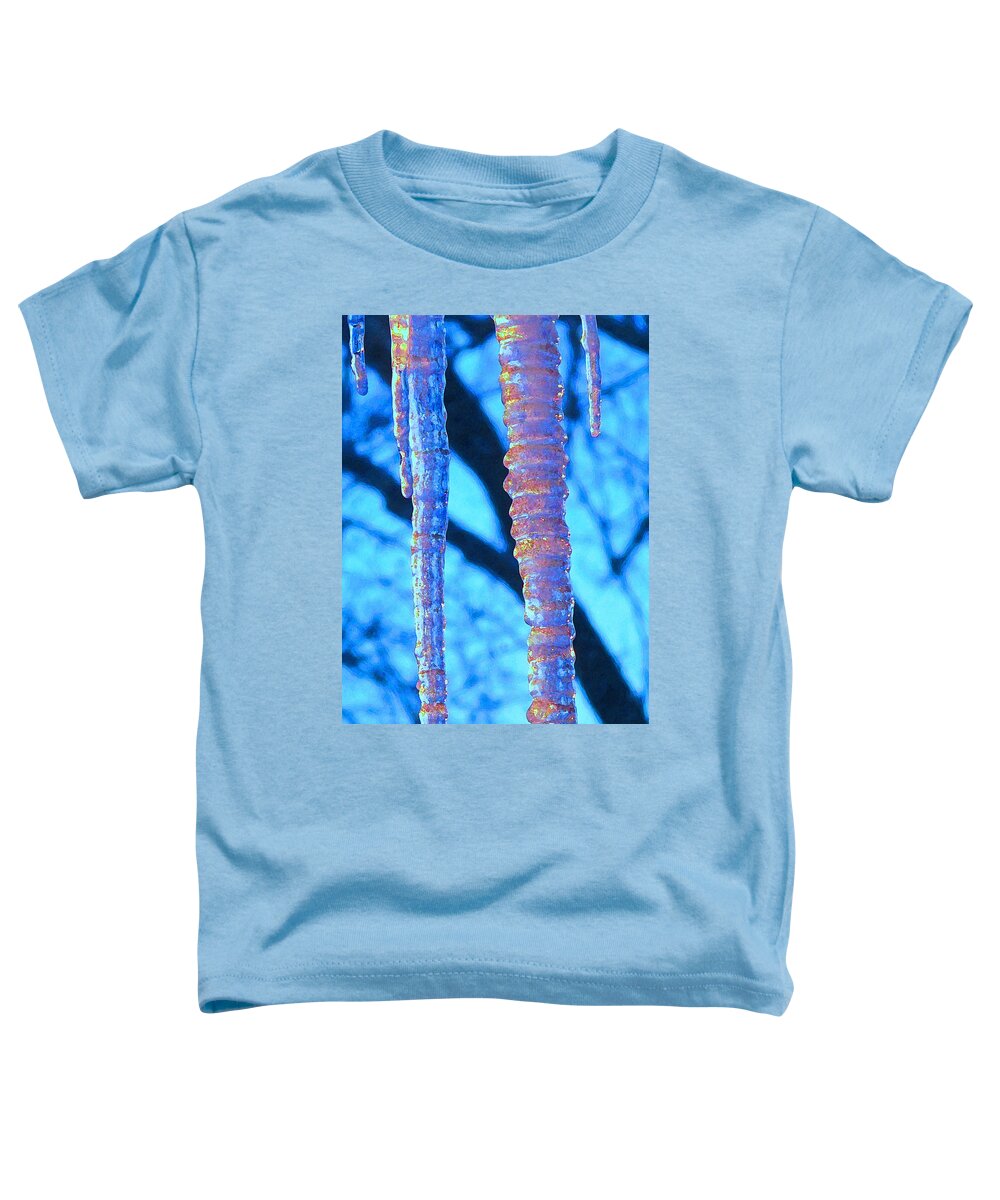 Icicle Toddler T-Shirt featuring the photograph Icicles Four by Ian MacDonald