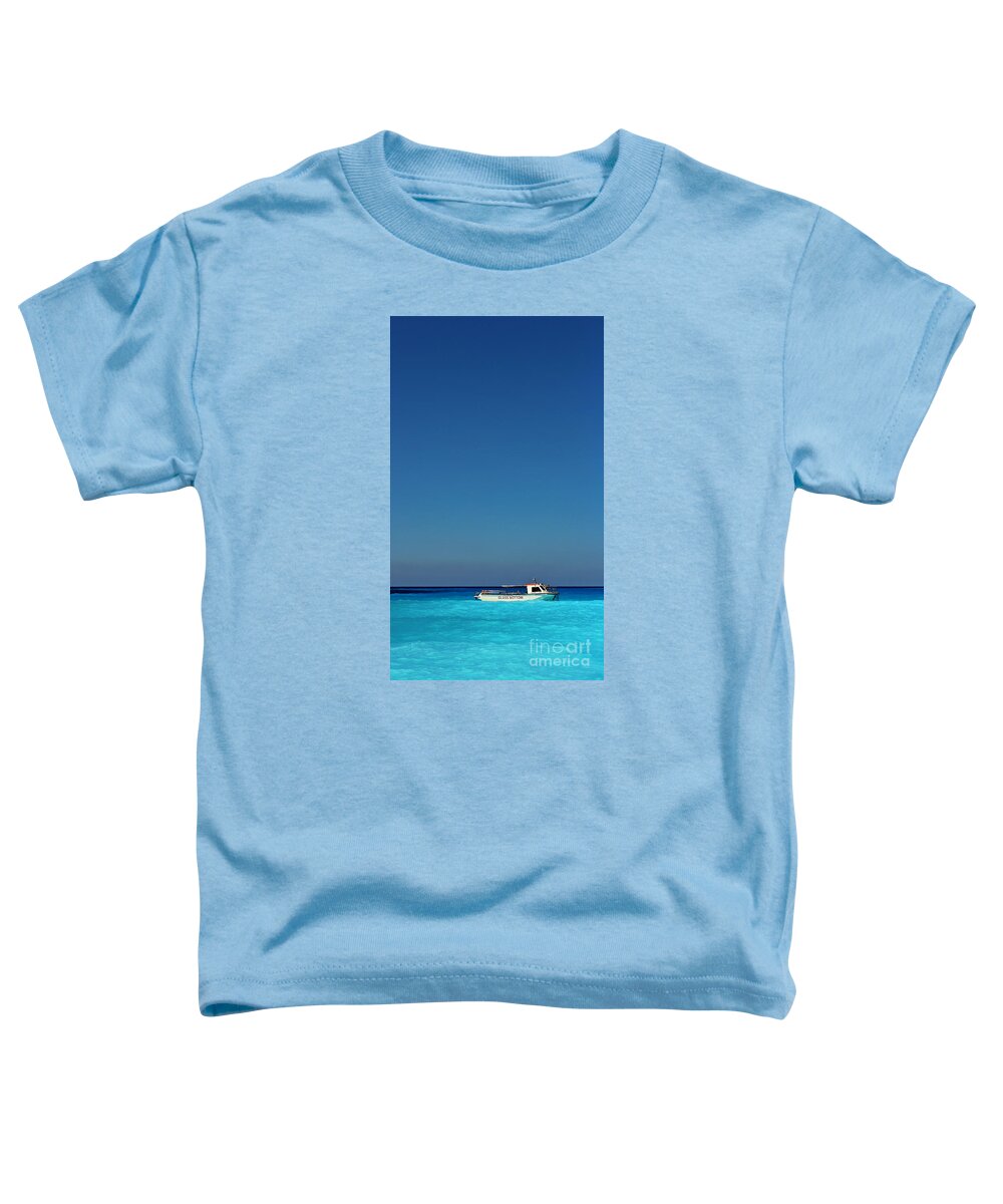 Boat Toddler T-Shirt featuring the photograph In Blue by Binka Kirova
