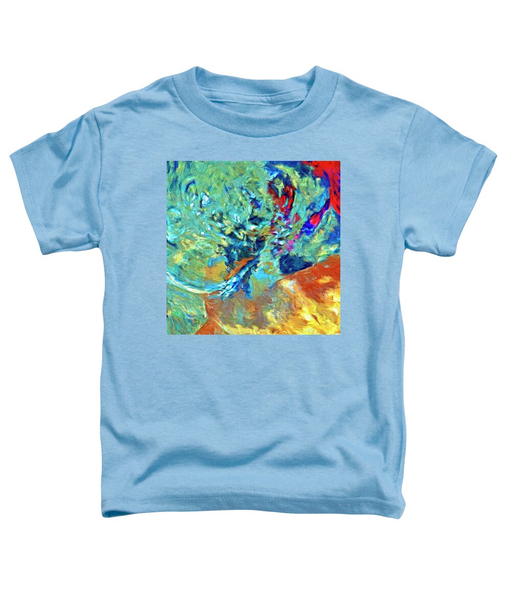 Abstract Toddler T-Shirt featuring the painting Incursion by Dominic Piperata
