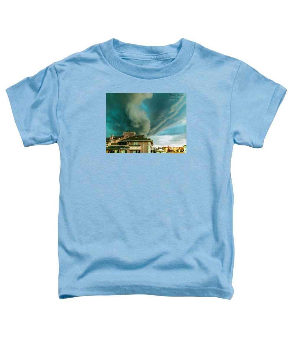 Storm Toddler T-Shirt featuring the photograph Island Storm by Metaphor Photo