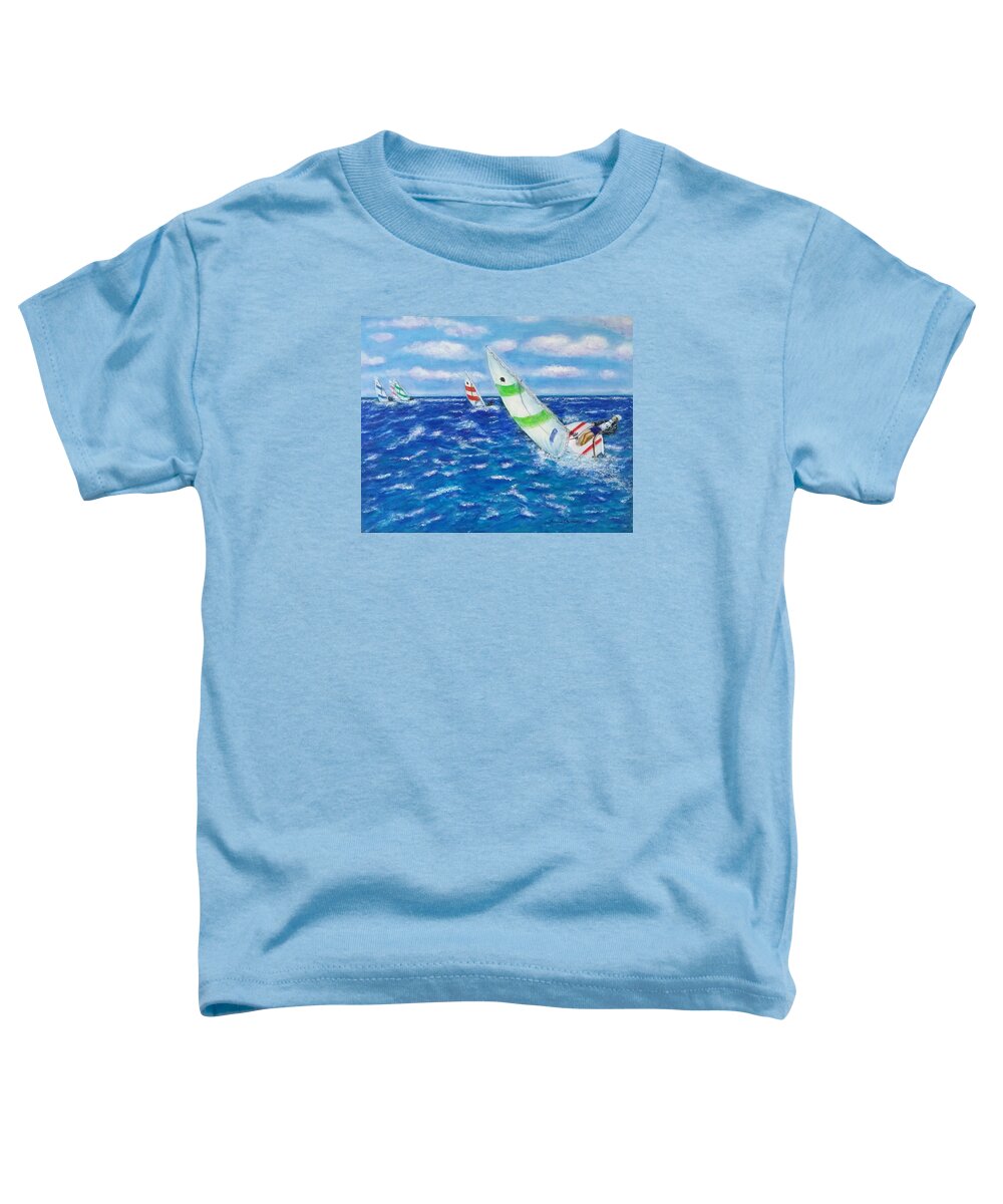 Keeling Toddler T-Shirt featuring the painting Keeling by Amelie Simmons