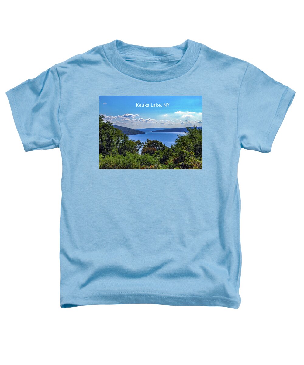 Finger Lakes Toddler T-Shirt featuring the photograph Keuka Lake, NY by Mary Courtney