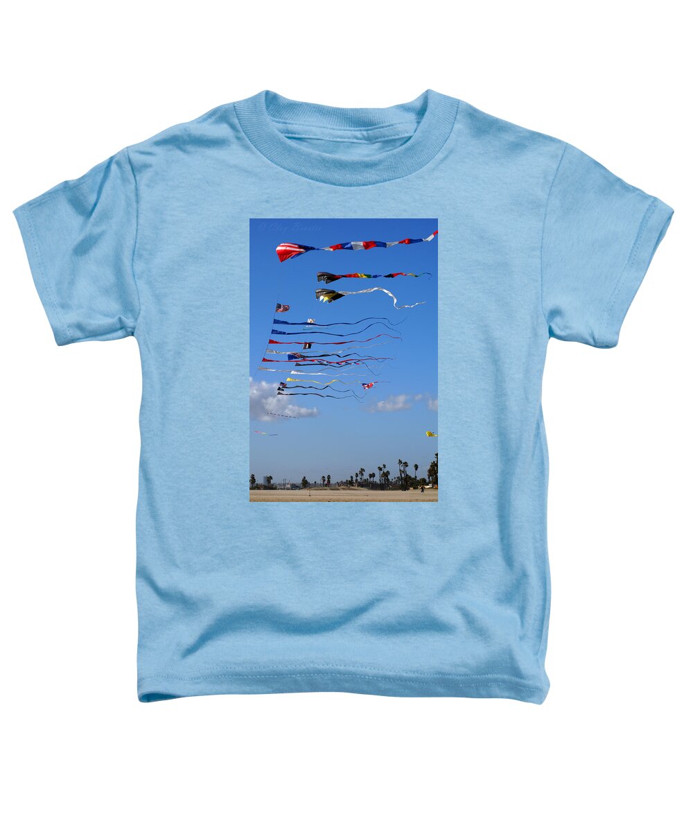 Clay Toddler T-Shirt featuring the photograph Kite Season by Clayton Bruster