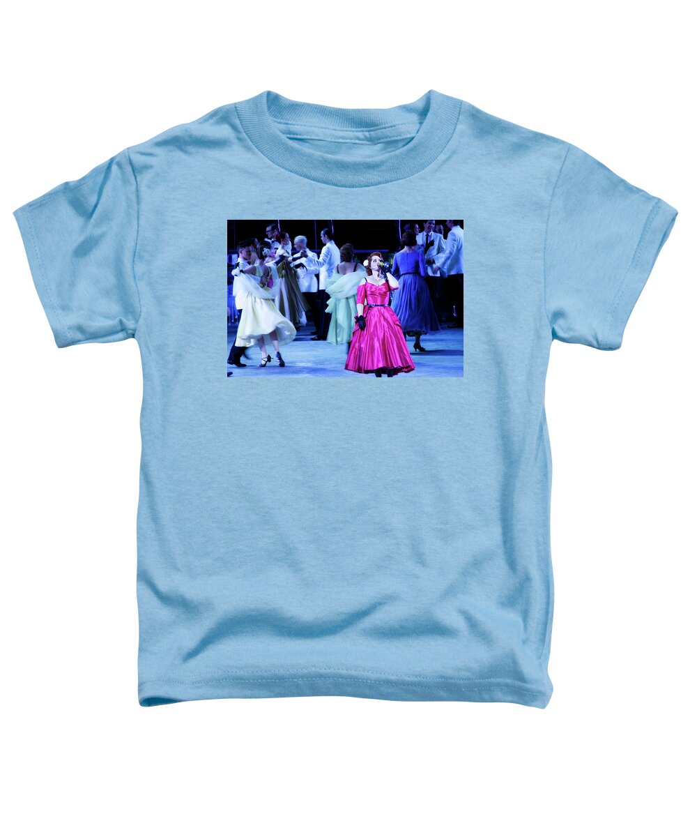 La Traviata Toddler T-Shirt featuring the photograph La Traviata - Party On Stage by Miroslava Jurcik