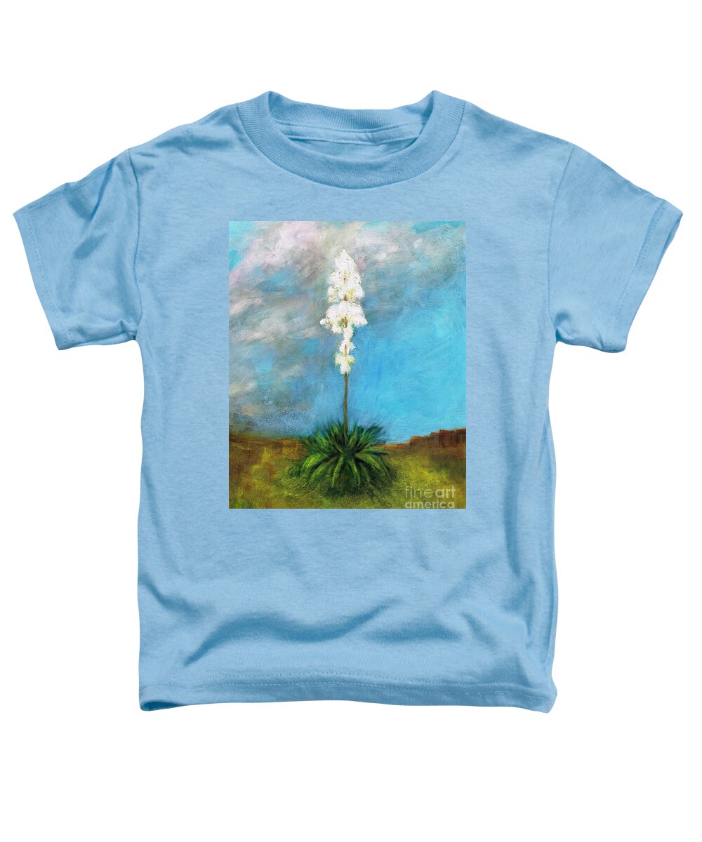 Yucca Toddler T-Shirt featuring the painting Lost In The Clouds by Frances Marino