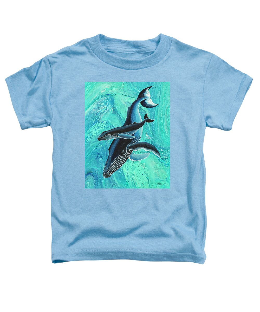 Sea Life Toddler T-Shirt featuring the painting Makuwahine Aloha by Darice Machel McGuire
