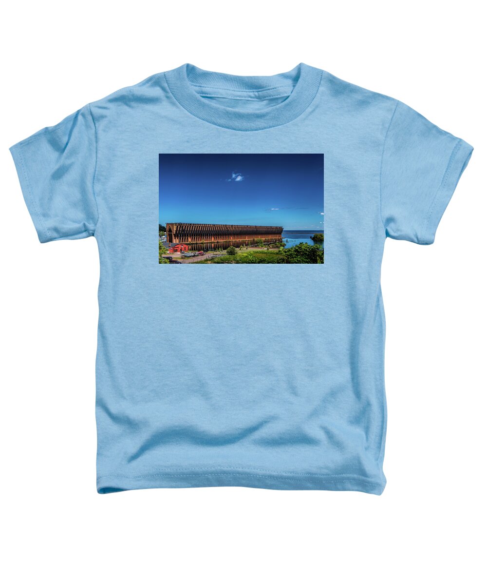Dock Toddler T-Shirt featuring the photograph Marquette Lower Harbor Ore Dock by Paul LeSage
