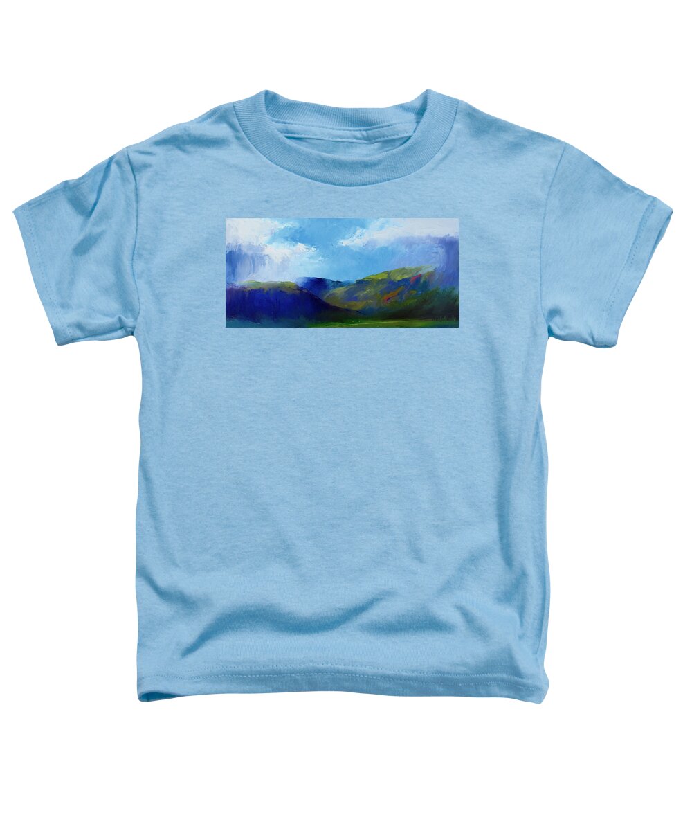 Landscape Toddler T-Shirt featuring the painting May Showers by Gregg Caudell