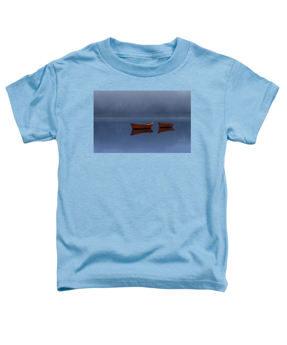 Boats Toddler T-Shirt featuring the photograph Mists of Time by Rob Davies