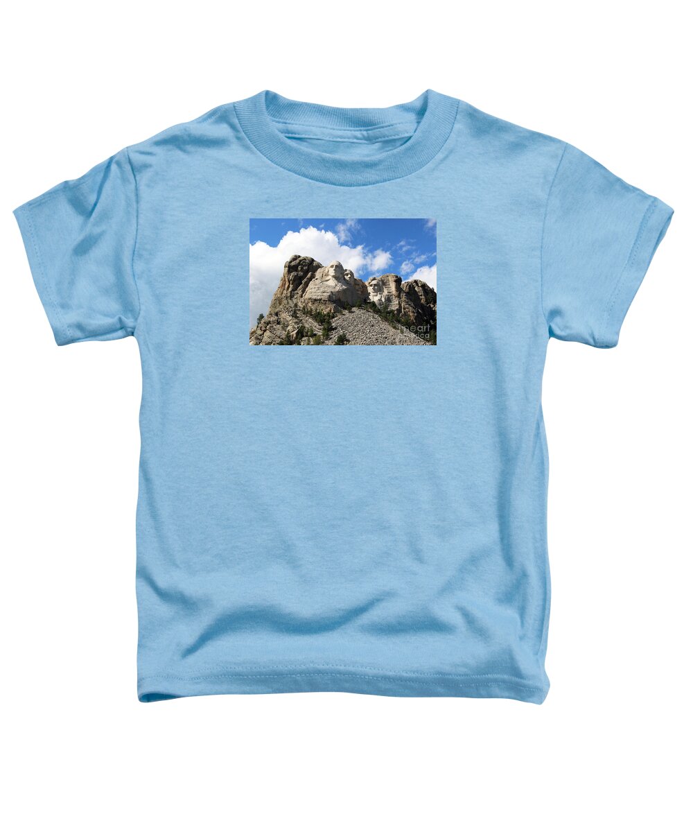 Mount Rushmore Toddler T-Shirt featuring the photograph Mount Rushmore 8850 8851 Panorama1 by Jack Schultz