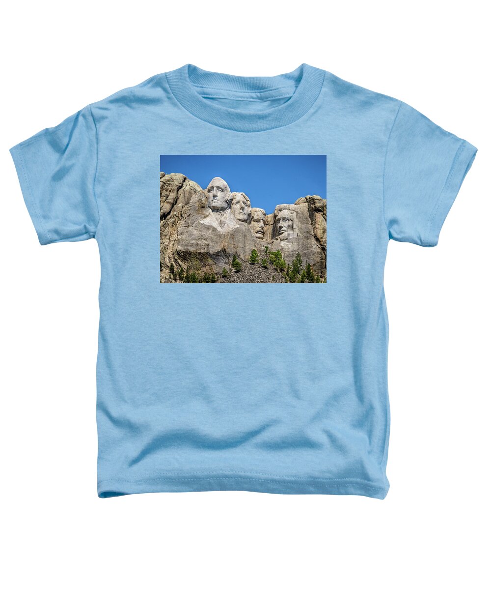 National Memorial Toddler T-Shirt featuring the photograph Mount Rushmore by Jaime Mercado