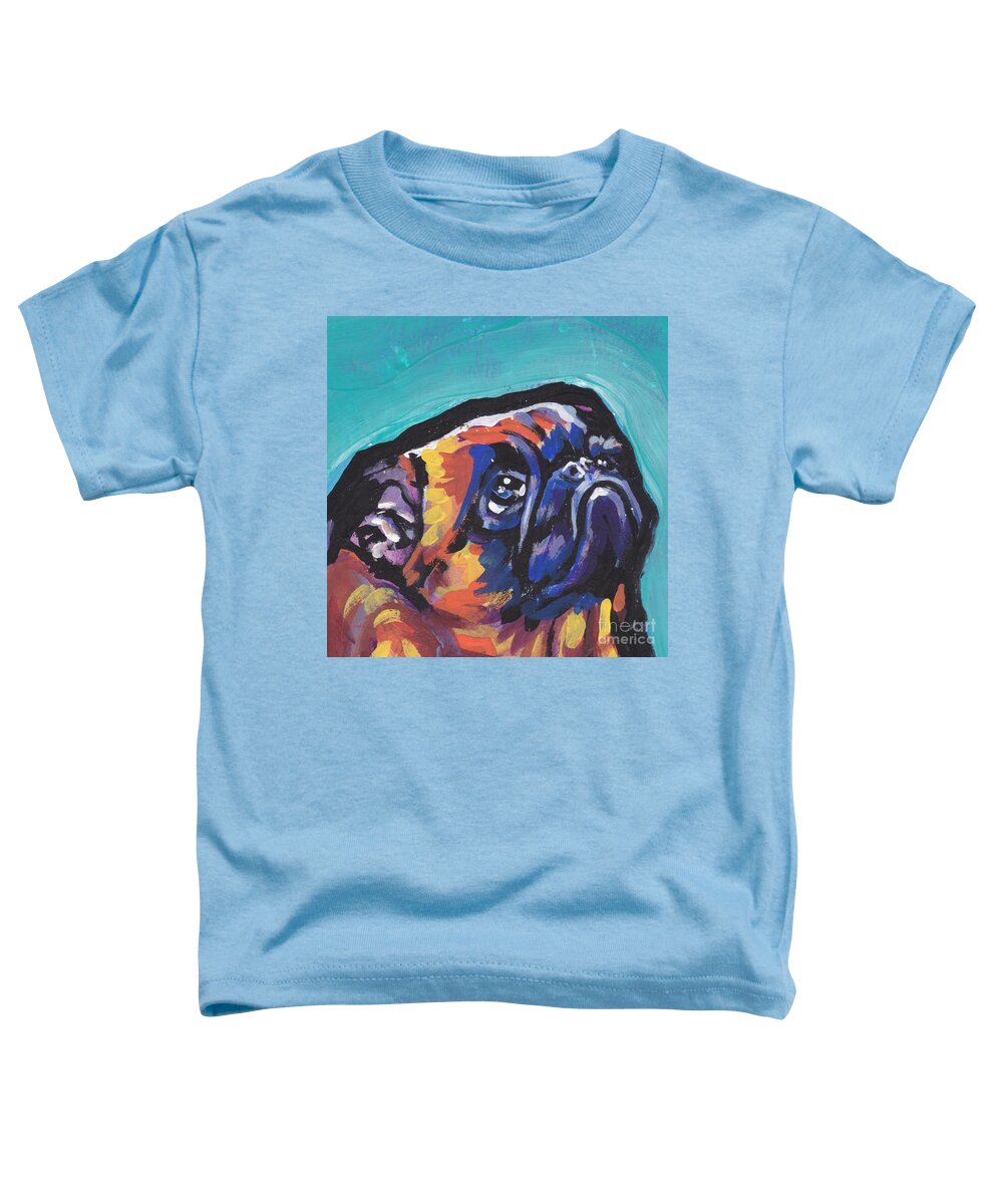 Brussels Griffon Toddler T-Shirt featuring the painting My eyes Adore you by Lea S