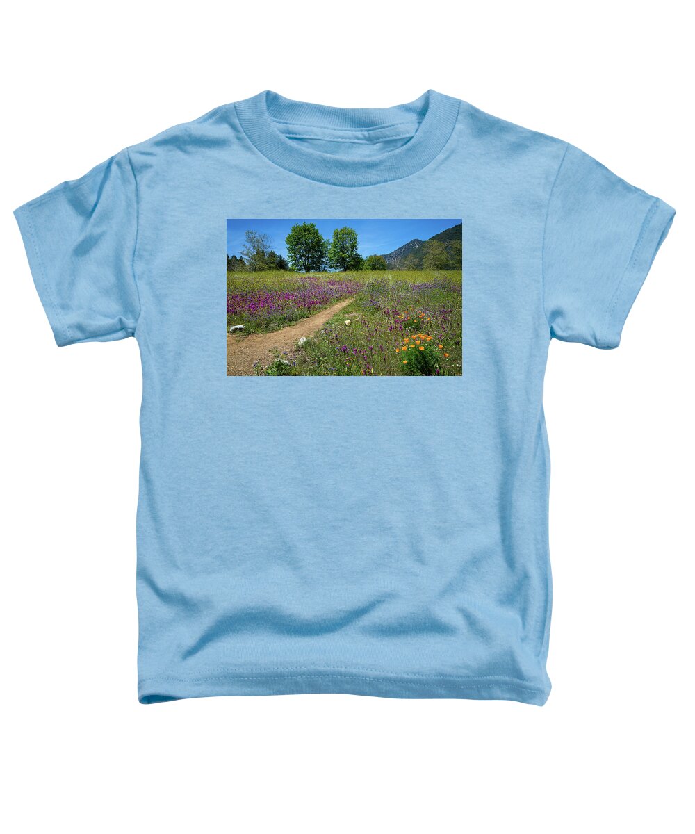 Wildflowers Toddler T-Shirt featuring the photograph Nature's Palette by Lynn Bauer