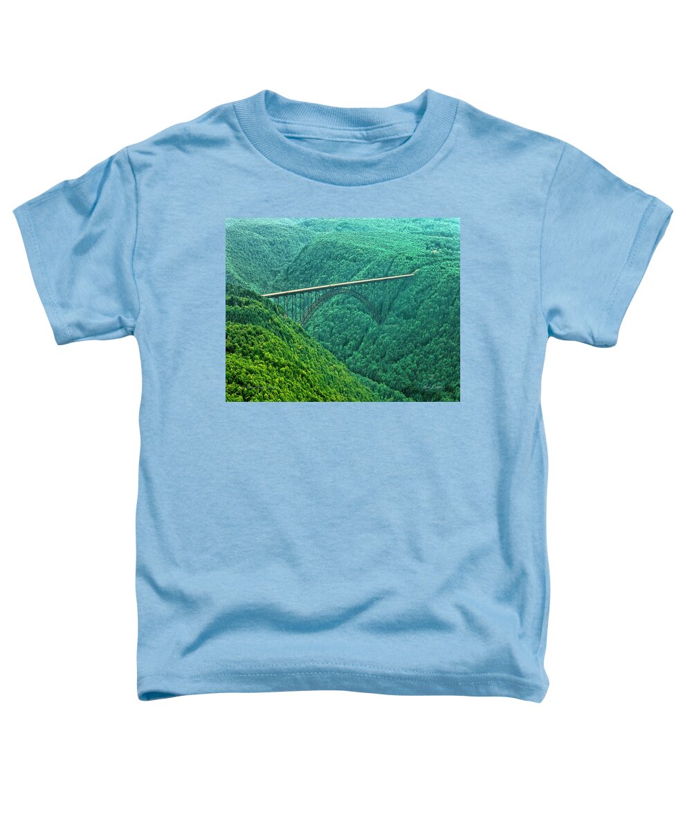 Scenicfotos Toddler T-Shirt featuring the photograph New River Gorge Bridge by Mark Allen