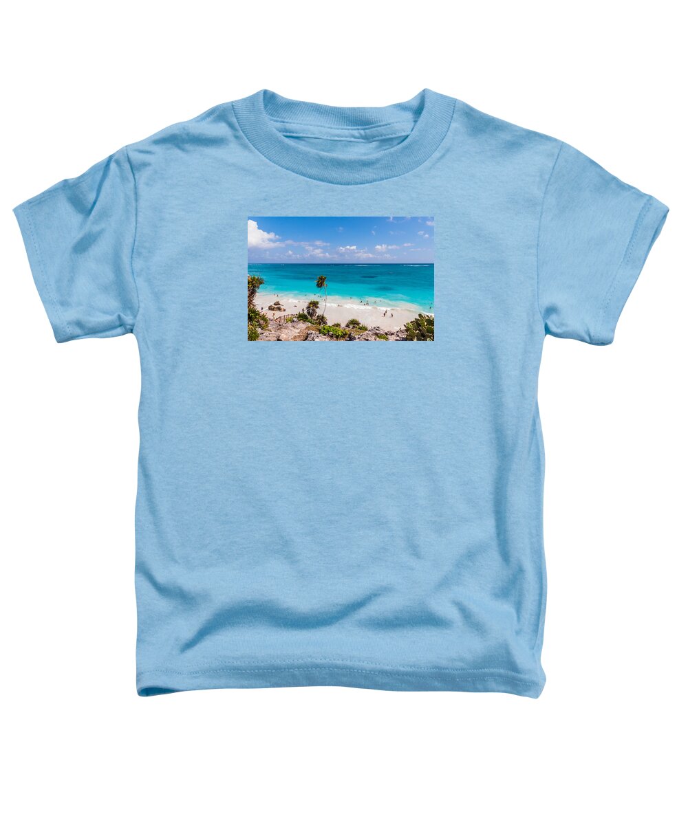 Landscape Toddler T-Shirt featuring the photograph Ocean Beach by Charles McCleanon