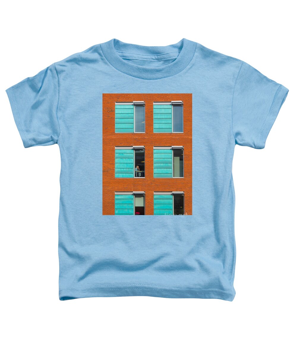 Office Toddler T-Shirt featuring the photograph Office windows by Colin Rayner