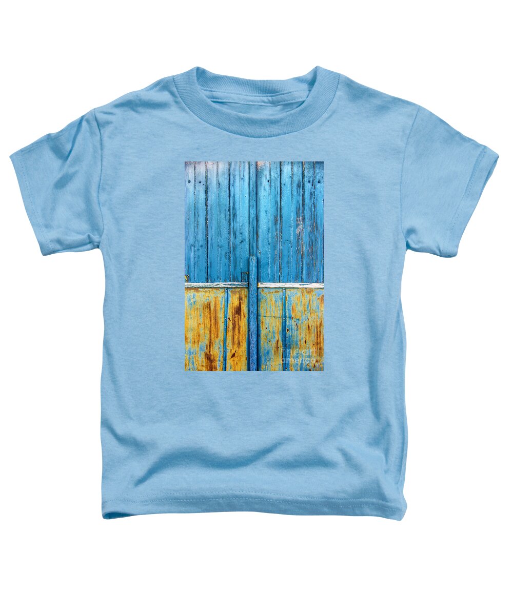 Paint Toddler T-Shirt featuring the photograph Old Blue Door Detail by Carlos Caetano