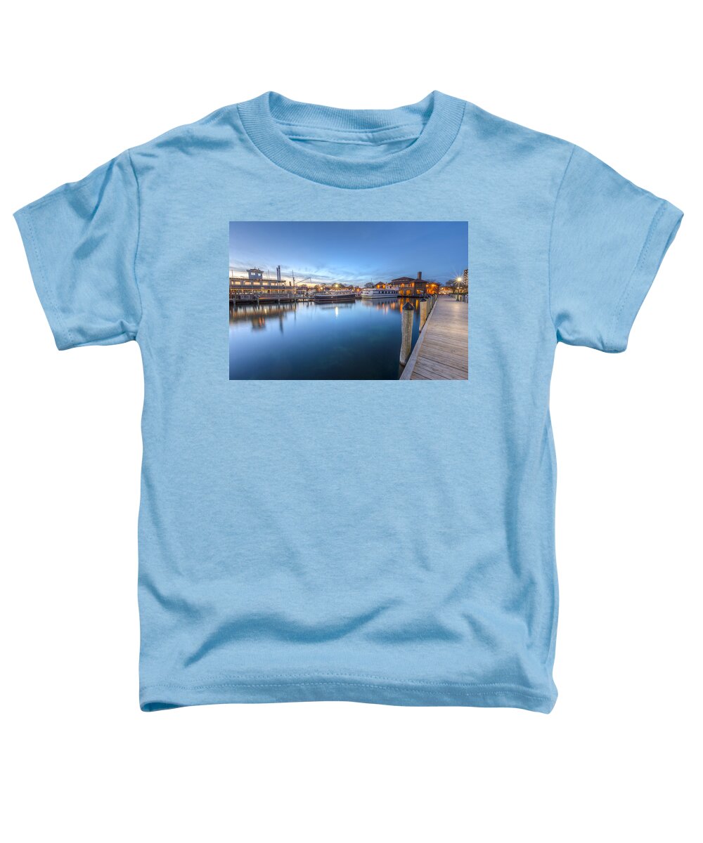 Lake Geneva Toddler T-Shirt featuring the photograph On The Dock by Paul Schultz