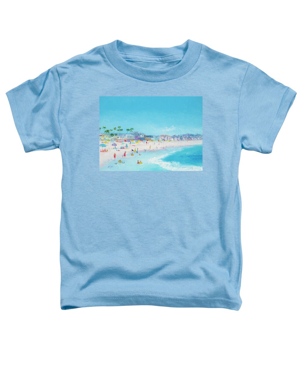 Pacific Beach Toddler T-Shirt featuring the painting Pacific Beach in San Diego by Jan Matson