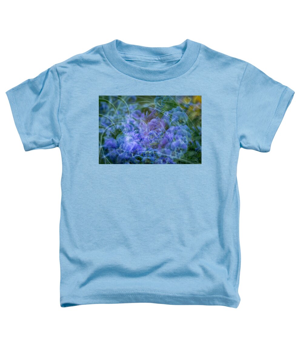 Spring Toddler T-Shirt featuring the photograph Pansy Dance by Joye Ardyn Durham