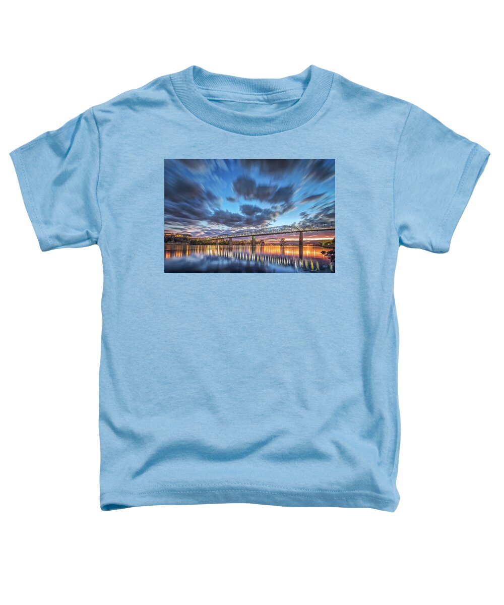 Chattanooga Toddler T-Shirt featuring the photograph Passing Clouds Above Chattanooga by Steven Llorca